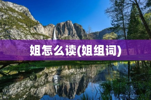 姐怎么读(姐组词)
