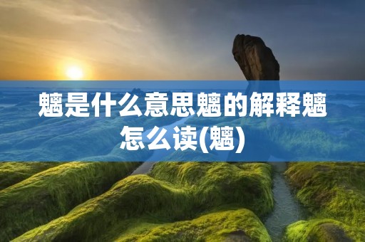 魑是什么意思魑的解释魑怎么读(魑)