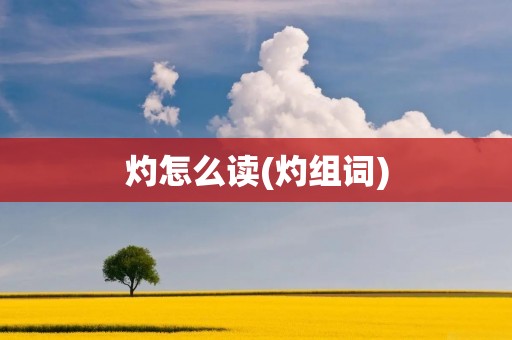 灼怎么读(灼组词)