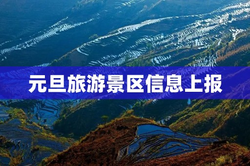 元旦旅游景区信息上报