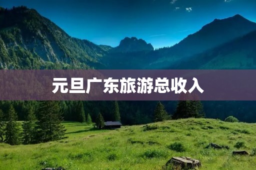 元旦广东旅游总收入