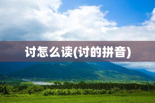 讨怎么读(讨的拼音)
