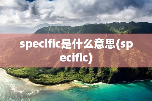 specific是什么意思(specific)