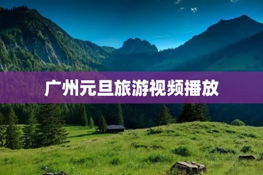 广州元旦旅游视频播放