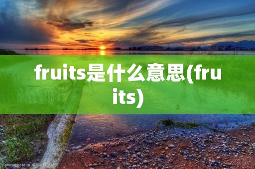 fruits是什么意思(fruits)
