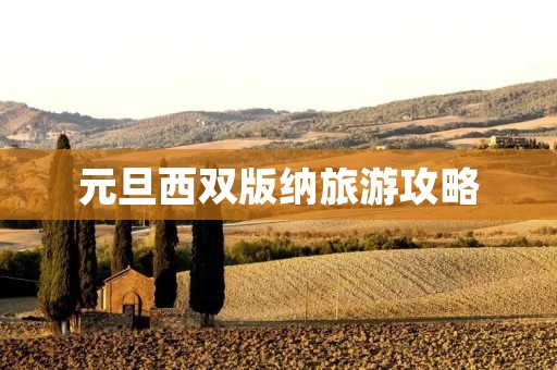 元旦西双版纳旅游攻略