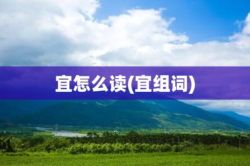 宜怎么读(宜组词)