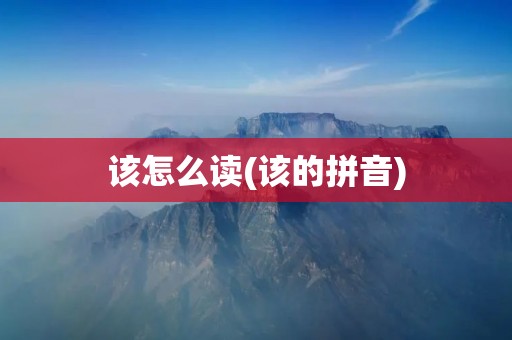 该怎么读(该的拼音)