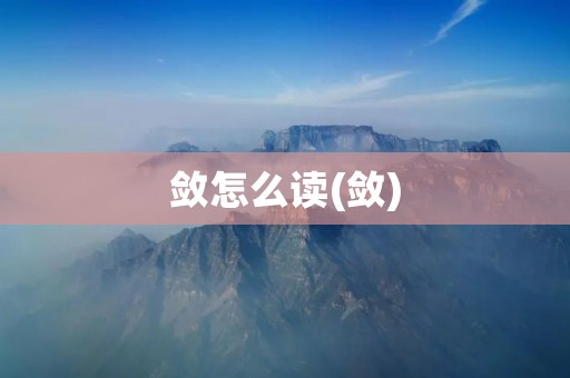 敛怎么读(敛)