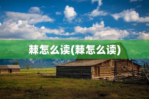 棘怎么读(棘怎么读)