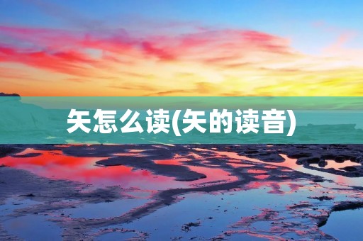矢怎么读(矢的读音)
