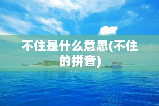 不住是什么意思(不住的拼音)