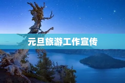 元旦旅游工作宣传