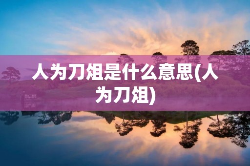 人为刀俎是什么意思(人为刀俎)