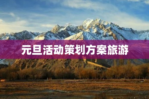 元旦活动策划方案旅游