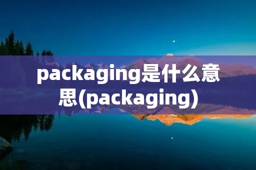 packaging是什么意思(packaging)
