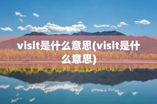 visit是什么意思(visit是什么意思) visit是什么意思(visit是什么意思)