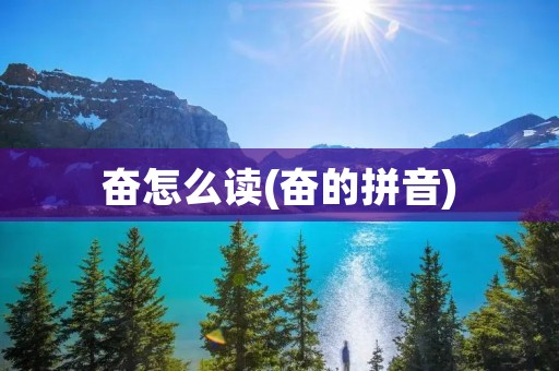 奋怎么读(奋的拼音)