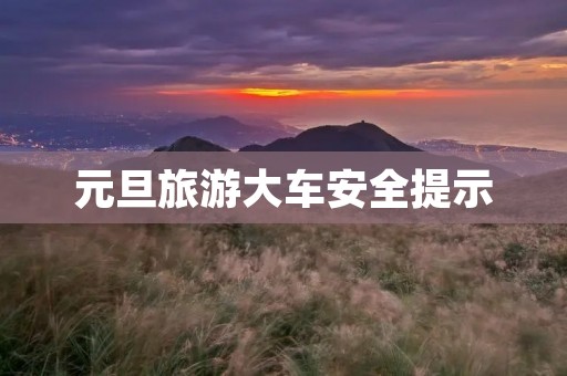 元旦旅游大车安全提示