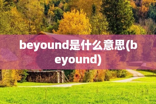 beyound是什么意思(beyound)