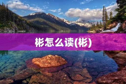 彬怎么读(彬)