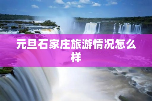 元旦石家庄旅游情况怎么样