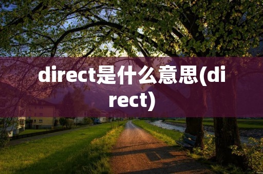 direct是什么意思(direct)