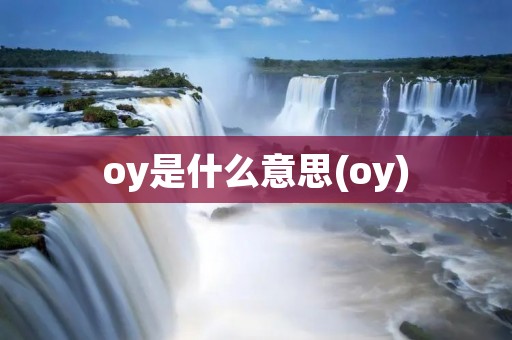 oy是什么意思(oy)