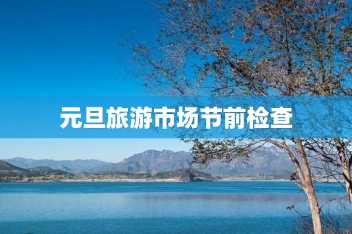 元旦旅游市场节前检查