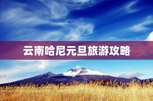 云南哈尼元旦旅游攻略