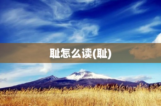 耻怎么读(耻)