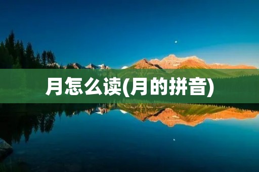 月怎么读(月的拼音)
