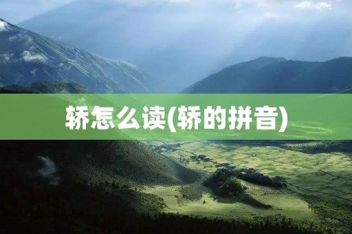 轿怎么读(轿的拼音)