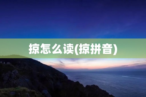 掠怎么读(掠拼音)