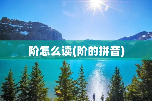 阶怎么读(阶的拼音) 阶怎么读(阶的拼音)