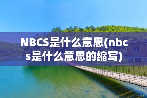 NBCS是什么意思(nbcs是什么意思的缩写)