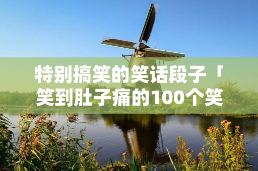 特别搞笑的笑话段子「笑到肚子痛的100个笑话」