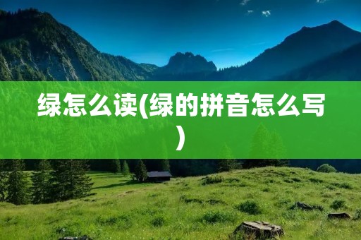 绿怎么读(绿的拼音怎么写)
