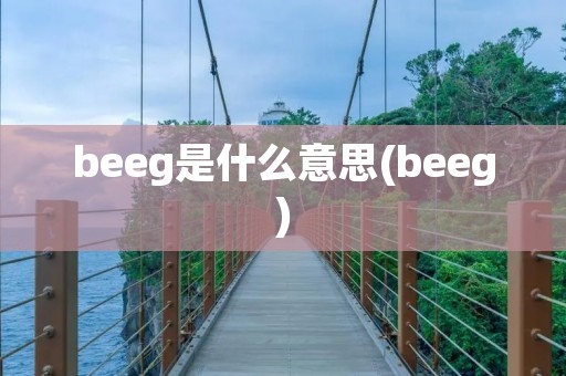 beeg是什么意思(beeg)