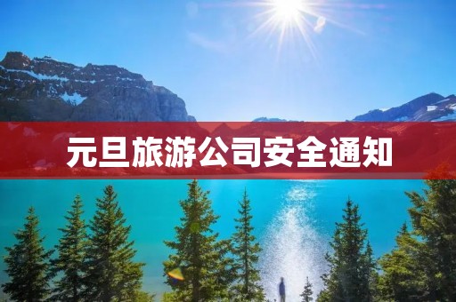 元旦旅游公司安全通知