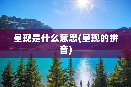 呈现是什么意思(呈现的拼音)
