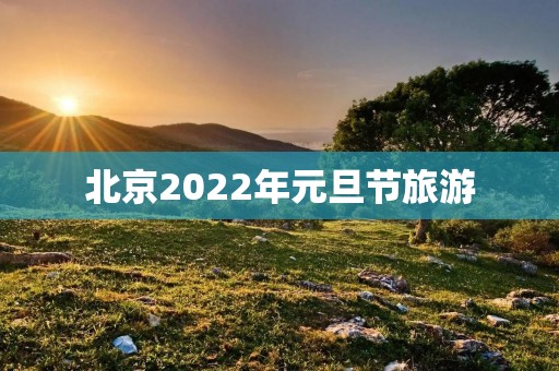 北京2022年元旦节旅游