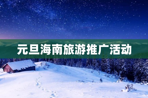 元旦海南旅游推广活动