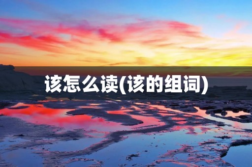 该怎么读(该的组词)
