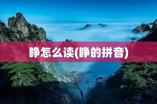 睁怎么读(睁的拼音)