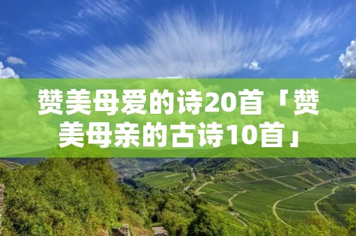 赞美母爱的诗20首「赞美母亲的古诗10首」