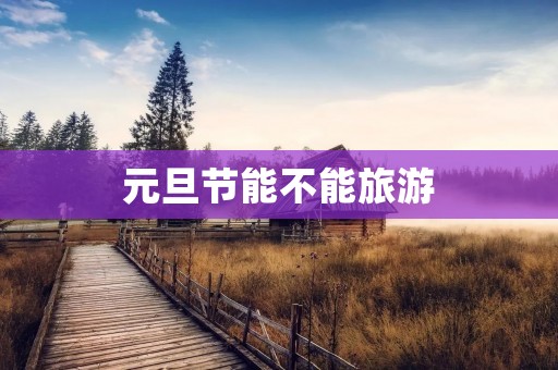 元旦节能不能旅游