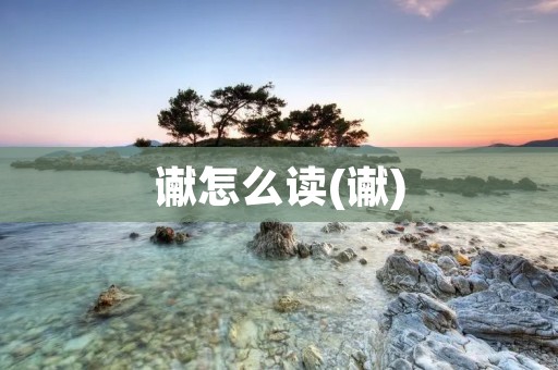 谳怎么读(谳)
