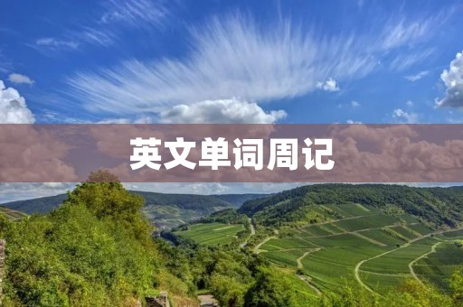 英文单词周记