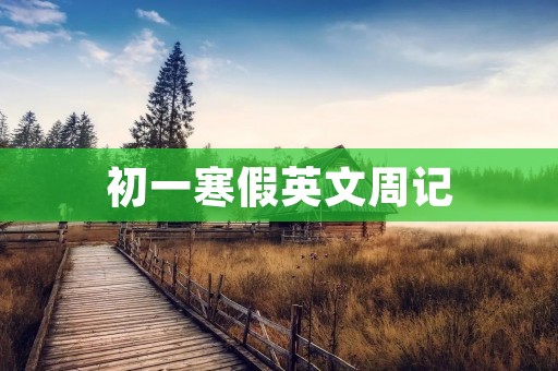 初一寒假英文周记